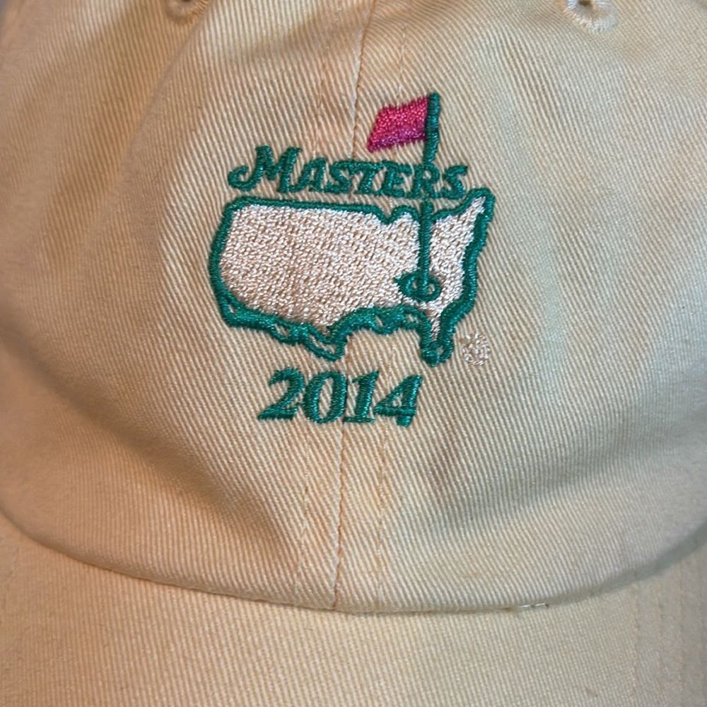 Masters Yellow Embroidered 2014 Baseball Cap - Picture 3 of 8